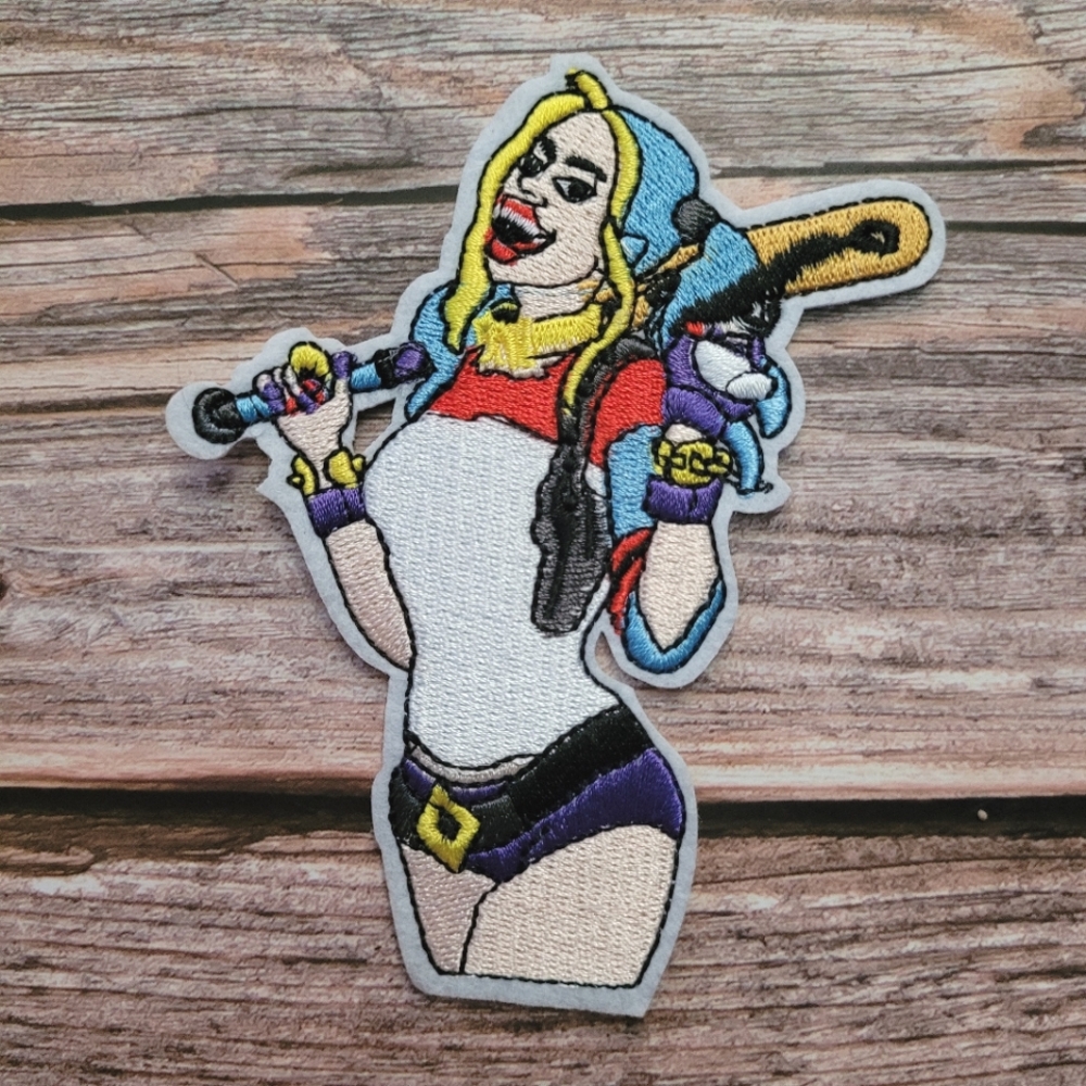 Harley Quinn Joker Batman Comic Book Villian Embroidered Patch